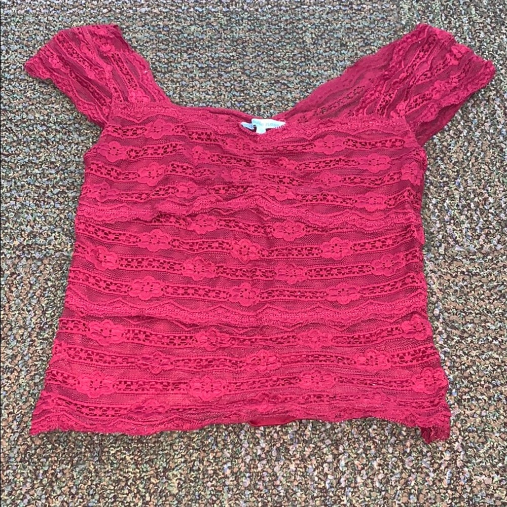 Lace crop top